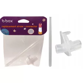   Bögre, üveg csecsemőnek - B.Box szalmacső + tritan csatlakozó
