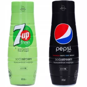    Sodastream 7up szirupok és Pepsi Max koncentrátum 440 ml, 2 db