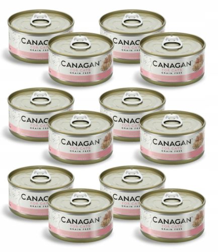 Konzerv macskáknak - Canagan Chicken Ham nedves macskaeledel 12x75g