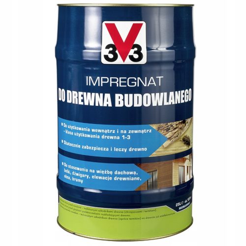 V33 Impregnálás építőipari fához 25 l