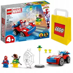    LEGO Super Heroes 10789 Pókember és Doc Ock autó + LEGO papírzacskó 6315786 sárga 24x8x18 cm