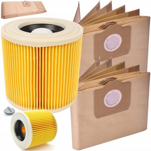 Alkatrészek, tartozékok - 10x SZŰRŐZSÁK A KARCHER WD3 MV3 WD 3 PORSZÍVÓHOZ
