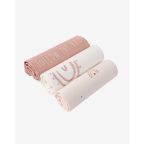   Textil pelenka - Minene muszlin pelenka 70x70 (3 db) rózsaszín