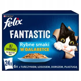  Konzerv macskáknak - Felix fantasztikus tasakok halmacskához 24 x 85 g