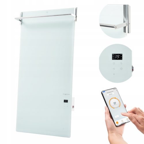 Kril & Blohm elektromos fürdőszobai radiátor 750 W 550 x 1100 mm fehér