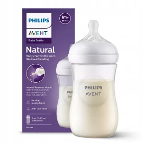   Bébiüveg - Avent SCY903/01 természetes reagáló palack 260 ml