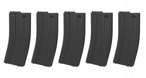 Airsoft magazin - Középsapkás AR15, M4, M16 tár - 140 BB - 5 db.