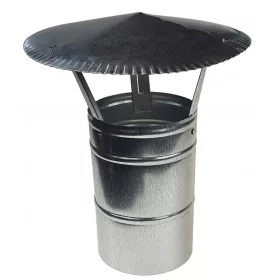   Kéménytető - VENTILÁTOR DUGÓVAL ÉS KAPCSOLÓVAL Fi 100 FEKETE