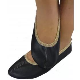 Balettcipők - Fekete balerinák fekete ritmikus tánc R.38