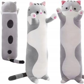   L.O.L meglepetés kisállat - Kabala plüss párna macska 80 cm macska szürke