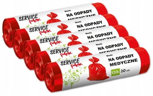 Szemeteszsákok - RED MEDICAL SANITARY hulladékzsákok 5x120L