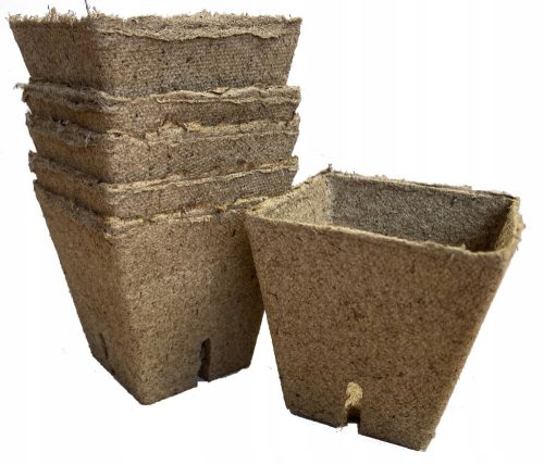 Virágcserepek - Jiffy virágcserép 8 cm x 8 x 8 cm Tőzeg