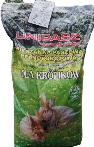 Takarmány kis rágcsálóknak - Granulátum Unipasz 20 kg ápoló kenyér