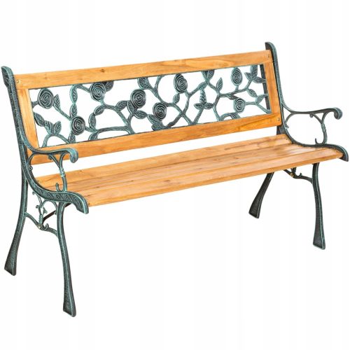 Kerti pad - Fa parkban pad 124x52x74cm