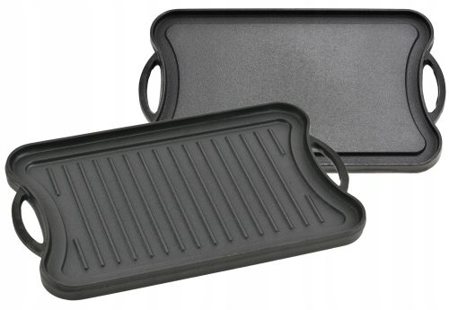 Grillrács - Öntöttvas lap Kétoldalas GRILL Grill serpenyő