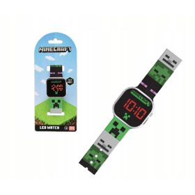 Gyerekóra - A Minecraft LED Digital Watch naptárral