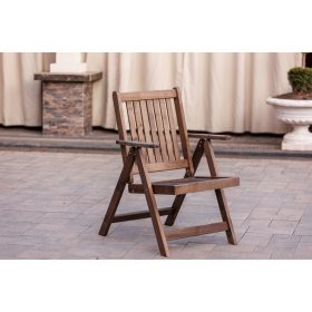 Kerti szék - ÁLLÍTHATÓ FA ÖSSZEHAJTHATÓ KERTI SZÉK