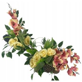   Virág dekoráció - Temető dekoráció SÍR kompozíció SET palack