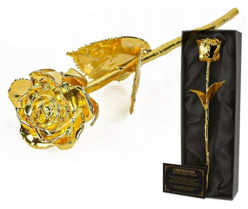 Arany rózsa 24 deluxe karát a Valentin számára