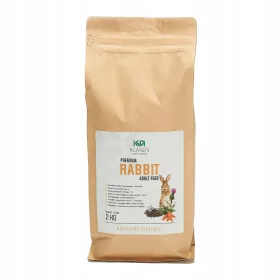   Takarmány kis rágcsálóknak - Premium Karma Rabbit felnőtt 2 kg Kuvi -nyúl