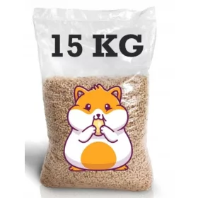   Alom nyulaknak és kis rágcsálóknak - Talajtakaró talaj pellet földje a hörcsög 15 kg -hoz