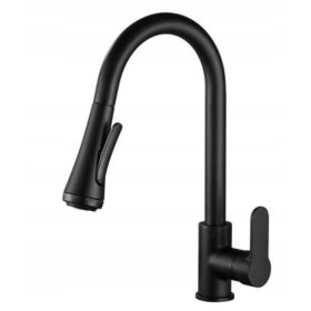 GOLDSTART padlón álló mosdócsap, fekete