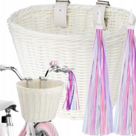    KOSÁROS ROGÓ KOSÁR KERÉKPÁROS JÁTÉK GYERMEKEKNEK, FEHÉR ROROTOKKAL ==