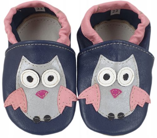 Gyermek papucs - DREPTULKI papucs PAPUTKI CIAPKI Bőr OWL R.25
