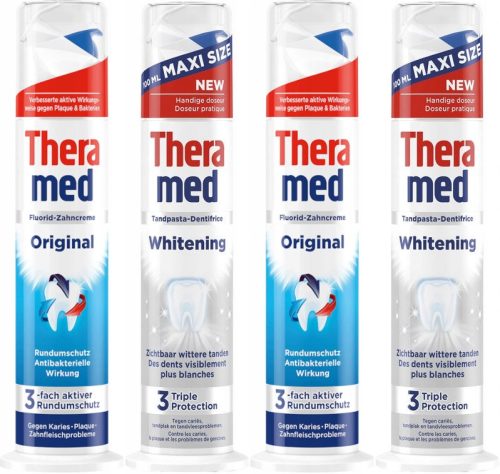 Fogkrém gyerekeknek - Therames fogkrém 3in1 Fluor Mix 400ml