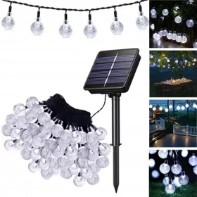   Fényfüzérek - 100 LED Garden Solar Garland a terasz erkélyére