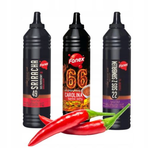 Fanex éles szószok készlete carolina sriracha samba