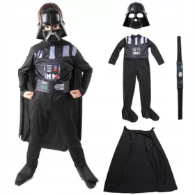   Fiú jelmez - Lord Vader ruházat 9-10 L Csillagok háborúja -Wars Wars