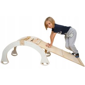    Fából készült Montessori hinta, csúszda, nyugágy, masszív, erős, lengyel