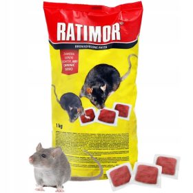   Egerek és patkányok elleni védelem - Egérméreg, paszta, patkányok, 1kg Bromadiolon