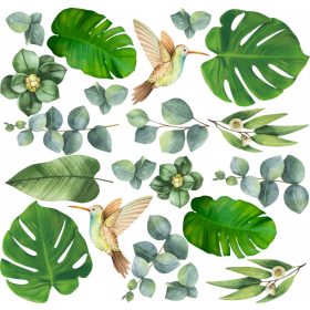   Gyermek falragaszok - Falmatricák szörnyeteg elhagyja a 100x100cm mr5 -et