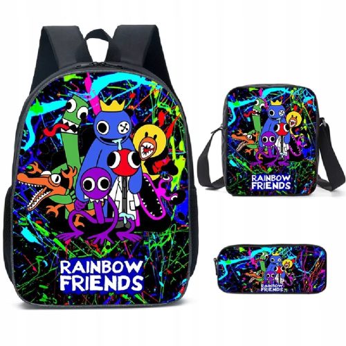 Hátizsák az iskolába - Rainbow Friends School Backpack School táska 3in1