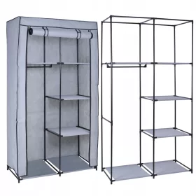    Gockowiak gardrób 5902340311738 90 x 170 x 45 cm szürke árnyalatok