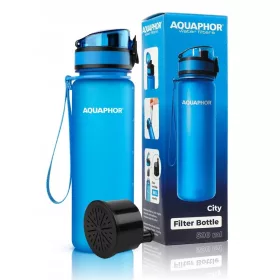   Vízszűrő palack - Vízpalack palack Aquaphor City Blue + Betét