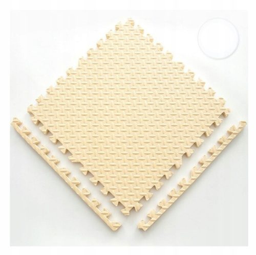 Szőnyeg edzéshez és jógához - Foam Mat Eva puzzle 60x60 bézs 02 4 db