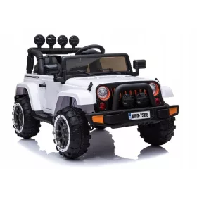   Elektromos játékautó - Autó az akkumulátor Jeep BRD-7588 fehér 4x4-hez