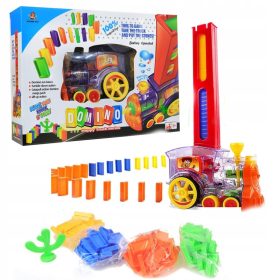   Ügyességi játék - A mozdony elrendezi a dominó blokkokat