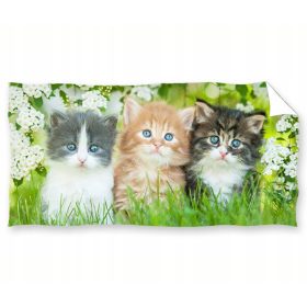   Törölköző - Tengerparti fürdő törülköző cica cica 70x140