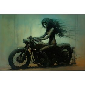 Falfestészet - Kép Zdzisław Beksiński Style - Motoros