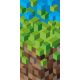 Törölköző - Strand törülköző 70x140 minecraft pixel 77 zöld