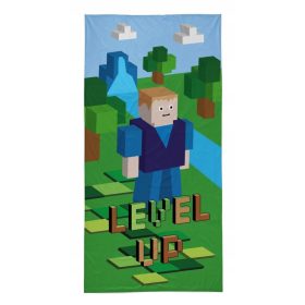   Törölköző - Fürdő törülköző 70x140 Beach Fana Minecraft