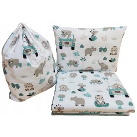   Gyermek lepedők töltelékkel - Óvodai ágynemű 100x135, Safari, ingyenes táska