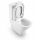  Roca Gap Square Rimless padlón álló WC csésze [A34273700H]
