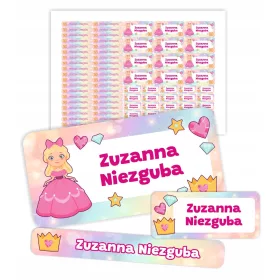   Baba névcímke - Névmatricák vízálló névkészlet 70 db