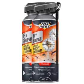    Permetező, aeroszol csótányok, szúnyogok, legyek, pókok, bolhák, poloskák, ezüsthal ellen No-Pest 0,01 kg 400 ml