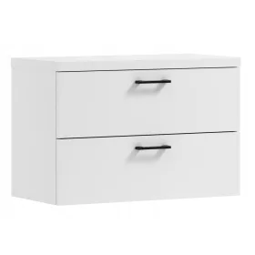  Fehér fürdőszobai szekrény a mosdó alatt LUNA 80